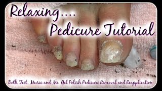 👣 Relaxing Salon Gel Pedicure Tutorial Toenail Cleaning Gel Removal Reapplication 👣✔ 👣 Relaxing Salon Gel Pedicure Tutorial Toenail Cleaning Gel Removal Reapplication 👣✔