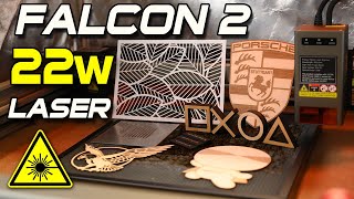 AMAZING RESULTS! CREALITY FALCON 2 22W LASER ENGRAVER