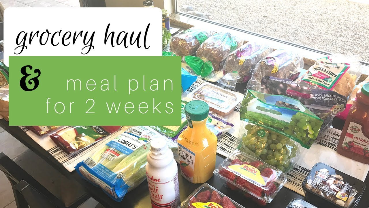 Weekly Grocery Haul and Meal Plan for 2 Weeks {03.29.18} - YouTube