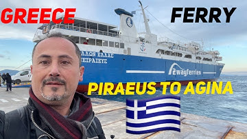 Athens  Greece Piraeus  to Agina island Greece via ferry #Greecetravelvlog2023 #ferries   #travel