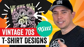 How To Create a Vintage 70s T-Shirt Design All Online with Kittl and Photopea