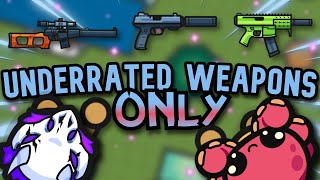 Zombsroyale but UNDERRATED WEAPONS ONLY..