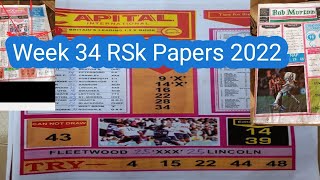 Week 34 RSk Papers 2022 #Bobmorton #capital #Bigwin #soccer #telegraph