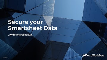 AcuWorkflow SmartBackup Overview