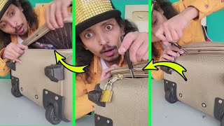 Are these videos real? Opening the locked travel bag with a pen