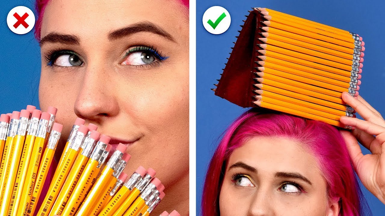 Smart and Funny SCHOOL HACKS ✏️ 11 Perlengkapan Sekolah Keren DIY! Kembali ke Sekolah Hacks