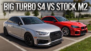 Stage 3 B9 Audi S4 vs Stock G87 BMW M2! GREAT RESULTS!