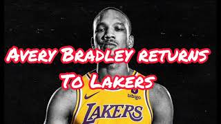 Lakers Sign Avery Bradley To Return To Los Angeles