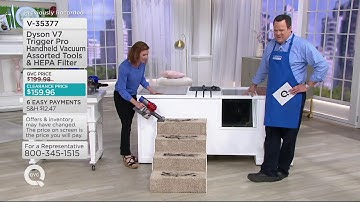 Dyson V7 Trigger Pro Handheld Vacuum Assorted Tools & HEPA Filter on QVC