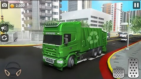 City Trash Truck Simulator Dump Truck Games | Modern Garbage Mission City Driving | Android Gameplay
