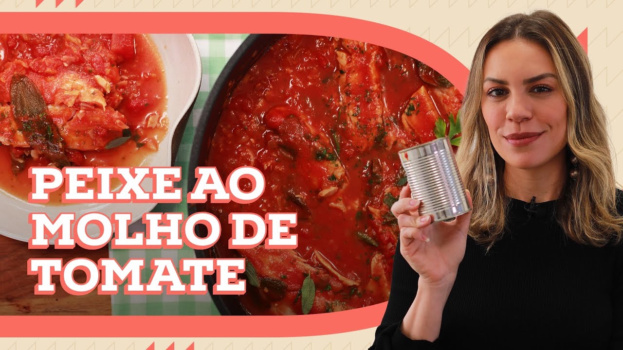 PEIXE AO MOLHO DE TOMATE ENLATADO | DEB COZINHA | Go Deb
