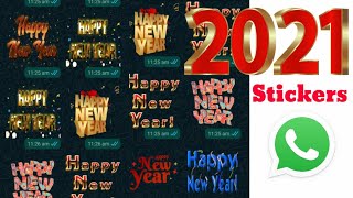 || Happy New Year Wish Whatsapp Stickers || ||Whatsapp Stickers Happy New Year 2021|| screenshot 4