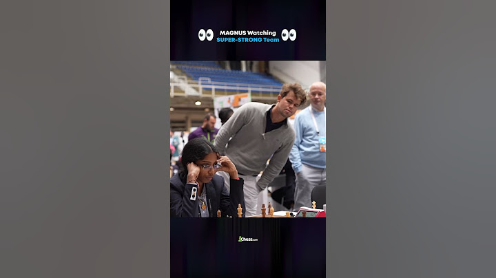Magnus Carlsen Watching Indian Chess Stars! #chess #shorts