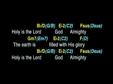 Holy Is The Lord - backing track with guitar chords