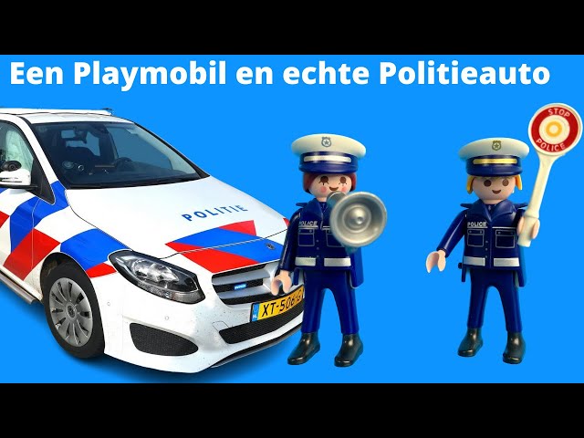 ontgrendelen plaag Pompeii Playmobil Politieauto en een echte politieauto | Family Toys Collector -  YouTube