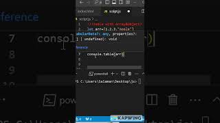 console table in javascript  #javascript3 #javascriptdev #codeeditor #coading #programmingsoftware