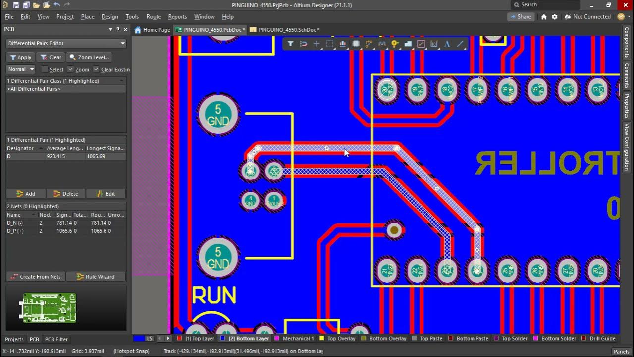 Como usar Differential Pair - Altium Designer - YouTube