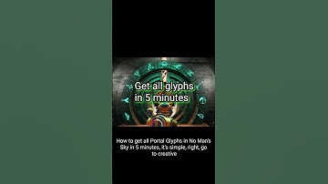 Get all portal glyphs in 5 minutes no man