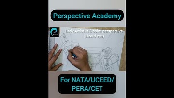 Imagine You Are A Lizard - NATA/UCEED/JEE/NID/PERA Drawings | 3 Point Perspective Drawing Easy Ideas