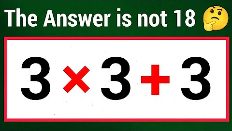 3×3+3=? | Can you solve this Simple Maths problem | Simplify PEDMAS Question 
