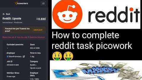 How to complete reddit task picowork 💸  ?Bangla Tutorial Online Guidelins.