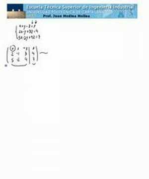 Método de Gauss - Primera parte