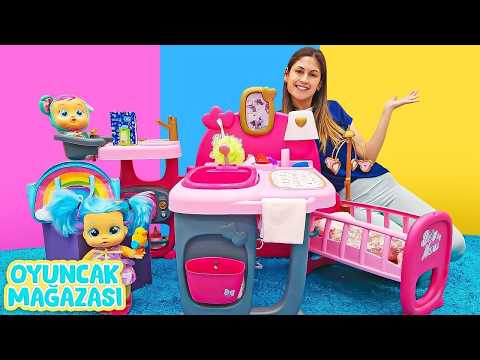 Ayşe’nin Oyuncak Mağazasında Bebek Alışverişi! 🛒👶 Beşik, Bebek Arabası ve Sürprizler