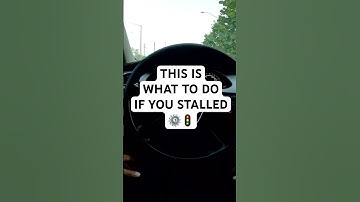 Steps to Take if You Stalled (Manual Car Tips) #manualtransmission #drivingtips #shorts #car