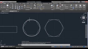 AutoCAD tutorial - rectangle and polygon command explanation
