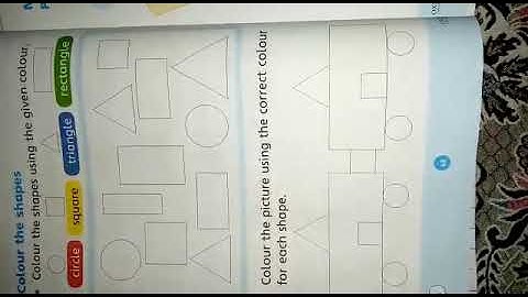 Prep class:Topic:(Color the shapes+More shapes) pg # 48,49..