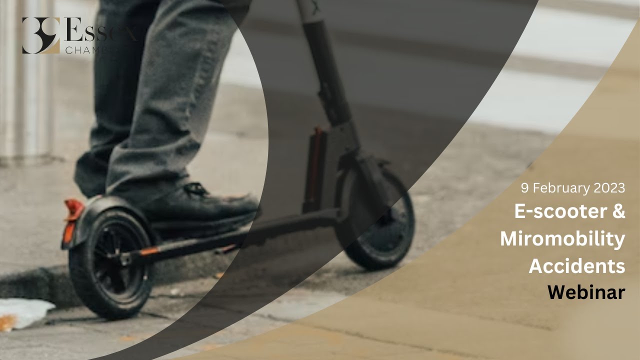 E-scooter & Micromobility Accidents  | Webinar