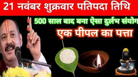 21 नवंबर मार्गशीर्ष शुक्रवार प्रतिपदा को 1 पीपल का पत्ता वाला उपाय जरुर करें|| pandit pradeep mishra