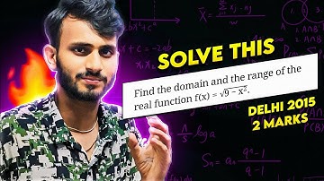FIND DOMAIN AND RANGE| CLASS 11TH MATH| CHAPTER -2 RELATION AND FUNCTIONS| @Munilsirmaths