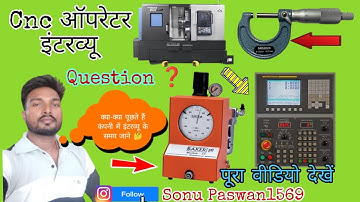 Cnc Operator | Interview Questions ❓ In हिंदी |Cnc Turning | Training Basic Knowledge Hindi