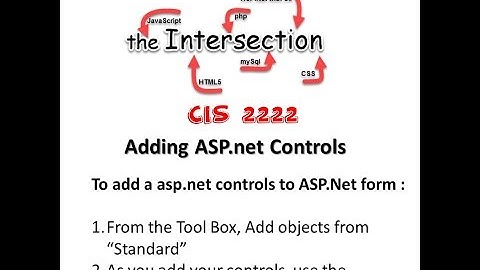 Form Part [1]: Adding ASP.Net Controls