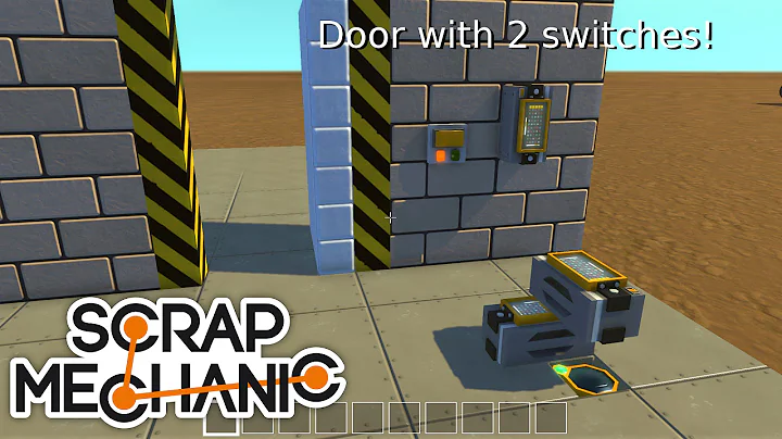 Tutorial Door with compact X-OR gate [Scrap Mechanic]