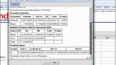 Scatter Diagrams, Correlation, and Regression Using StatCrunch