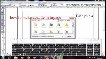 how to make eps file in inpage