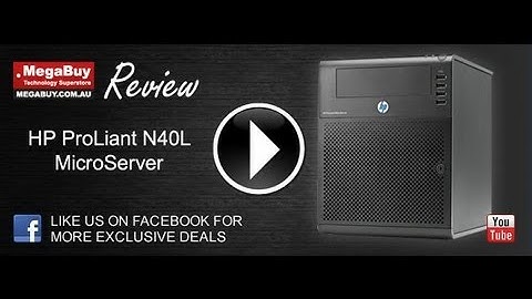 HP ProLiant N40L MicroServer Review