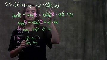 3.8 Implicit Differentiation (#55)