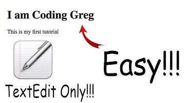 HTML-TextEdit: Make a Web Page in 5 Minutes and Less!!!
