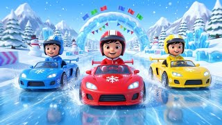 Kids Ice Car Racing Adventure 🏎️❄️ | Fun Winter Racing Game for Kids screenshot 1