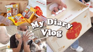 My Diary Vlog 🎑 ลองทำ月饼ครั้งแรกในจีน🥮, เทศกาลไหว้พระจันทร์, กิน Phở bò ของเวียดนาม! | ccreamyy