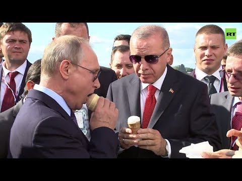 Putin treats Erdogan to ice cream at MAKS 2019 Air Show
