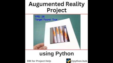 Augmented reality project using Python .#pythonhub #pythonprogramming   #virtualreality