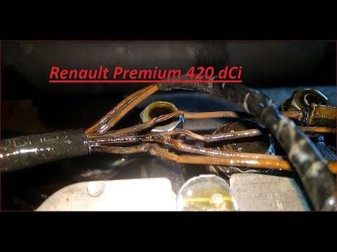 Renault Premium 420 dci ремонт проводки форсунок