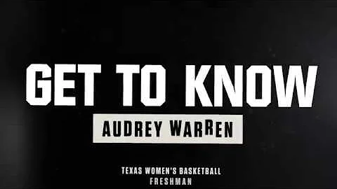 Get to Know Texas Basketball's Audrey Warren