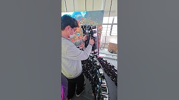 Curved LED screen installation.#ledscreen #eagerled #ledwall #leddisplay #ledmodule