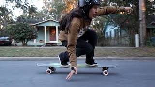 My First Ride on the Landyachtz Stratus Longboard by Neena Beena 28,660 views 5 years ago 6 minutes, 32 seconds