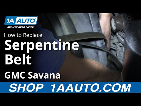 How to Replace Serpentine Belt 03-08 GMC Savana